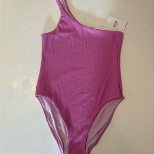 Wolford Orchid Pink One-Shoulder Swimsuit